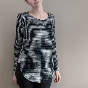 NWoT Mossimo Black Long Sleeve Striped Tunic Long